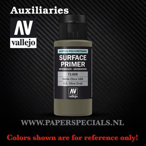 Vallejo - Surface Primer 60ml - 73.608 USA Olive Drab 