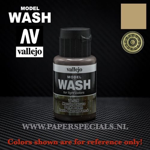 Vallejo - Model Wash 35ml - 76.514 Dark Brown 