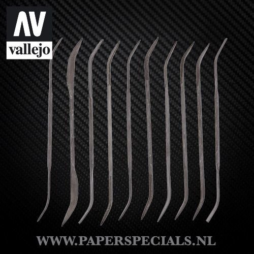 Vallejo - Modeling curved files - Set of 10 