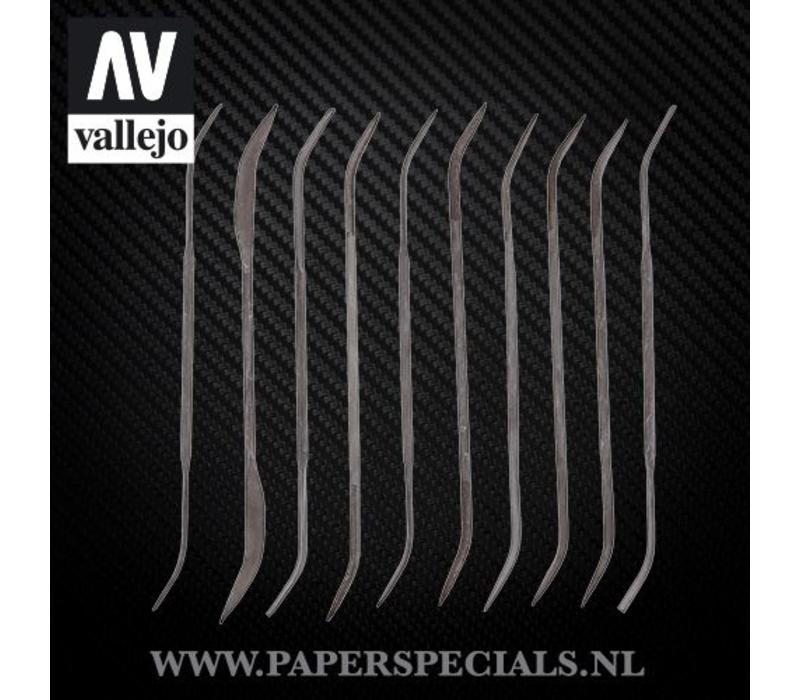 Vallejo - Modeling curved files - Set of 10