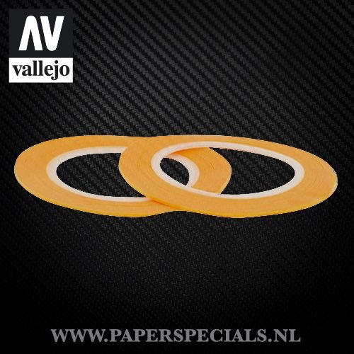 Vallejo - Precision Masking Tape 1mm - 2 rollen van 18 meter 