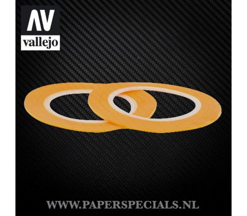 Vallejo - Precision Masking Tape 1mm - 2 rolls of 18 meter