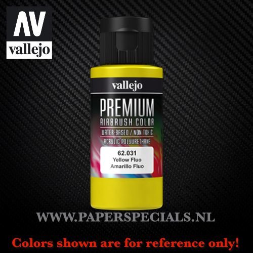 Vallejo - Premium RC Color 60ML - 62.031 Fluorescent Yellow 