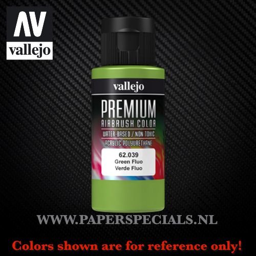 Vallejo - Premium RC Color 60ML - 62.039 Fluorescent Green 