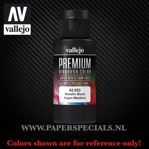 Vallejo - Premium RC Color 60ML - 62.053 Metallic Black 