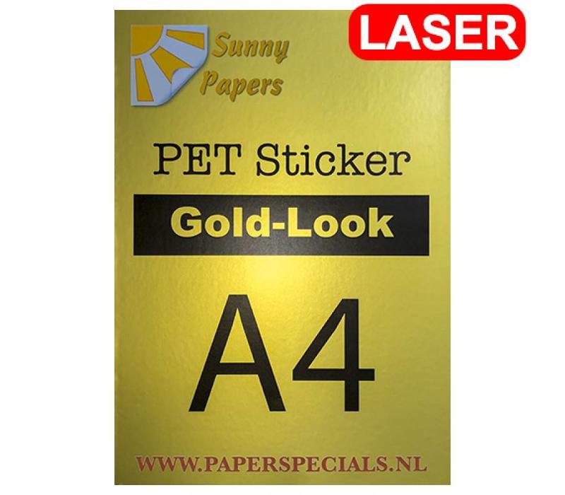 Laser - Sunny PET sticker (watervast) - A4 – per vel