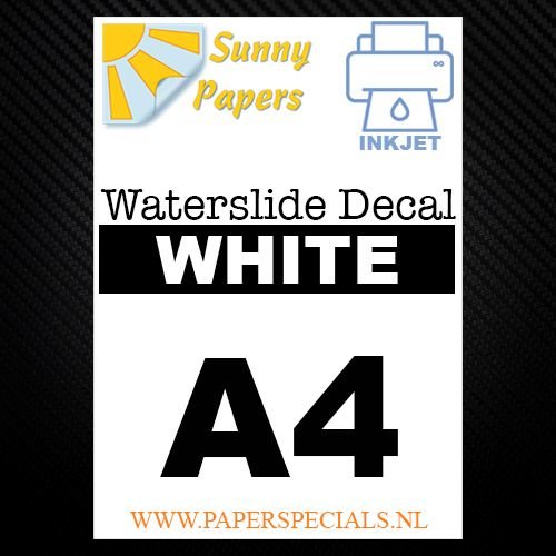 Inkjet | Waterslide Decal Paper | white | A4 