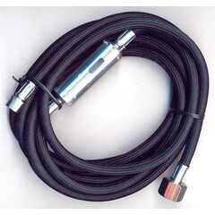 Airbrushslang zwart Fengda BD-29A 1,80m - G1/8-G1/4