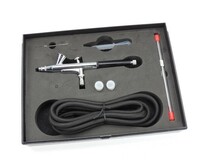 Fengda Airbrush pistool Fengda BD-135K met 0,2 - 0,3 en 0,5mm naald/nozzle en slang