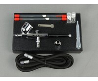 Fengda Fengda airbrush set met 130K airbrush pistool en airbrush compressor. 0,2/0,3/0,5 nozzle set.