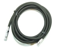 Fengda Airbrushslang zwart met snelkoppeling Fengda BD-30  3m - G1/8-G1/8