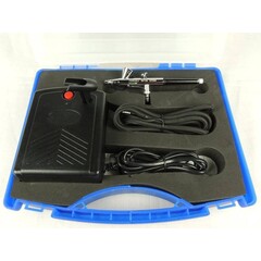 Nail-art airbrush set Fengda BD-831 met compressor en BD-135 0,2mm airbrush pistool