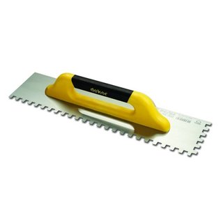 DEKOR NOTCHED TROWEL - Soft Handle 120 mm