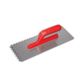 DEKOR NOTCHED TROWEL - SOFT HANDLE-OPEN END 30 CM 300 mm