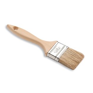 DEKOR FLAT PAINT BRUSH (ECOMIX) - WOODEN HANDLE 1,5"