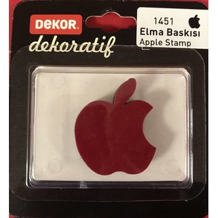 DEKOR  Decoratief Appel stempel 9x7 cm