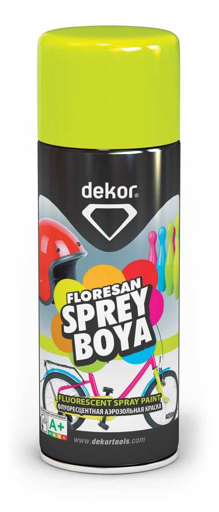 Picasso impuls een paar DEKOR spray paint geel fluoriserend verf 400ml - TEPE BOUWMATERIALEN B.V.