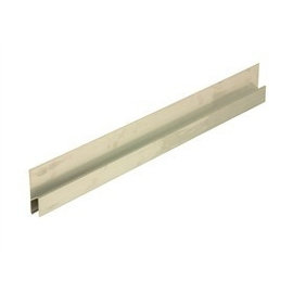 DEKOR Aluminium Plaster Gage Exterior  Surface H-profiel 2 m