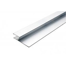 DEKOR Aluminium Plaster Gage Exterior Surface H-profile 80 cm