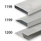 DEKOR Aluminium Plaster Gage Exterior Surface H-profile 70 cm