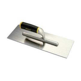 DEKOR DEKOR Plaster Trowel Aluminium Handle - Soft Grip 350 mm X 75 mm - Stainless Steel