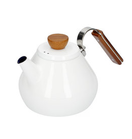 Hario Bona Enamel Drip Kettle White