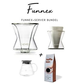 Chemex Funnex Brewer & Paper  + Hario Server Bundle