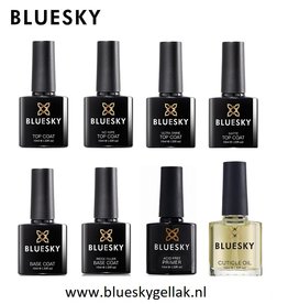 Bluesky Base Coat + Top Coat All + Primer en Olie