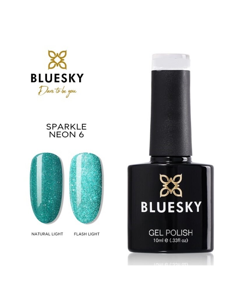 Bluesky Bluesky Gel Polish Sparkle Neon 6