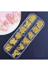 Beauty-Product Nail Art box  Gold