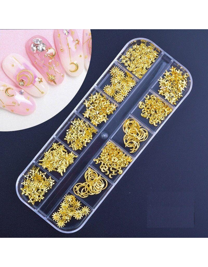 Beauty-Product Nail Art box  Gold