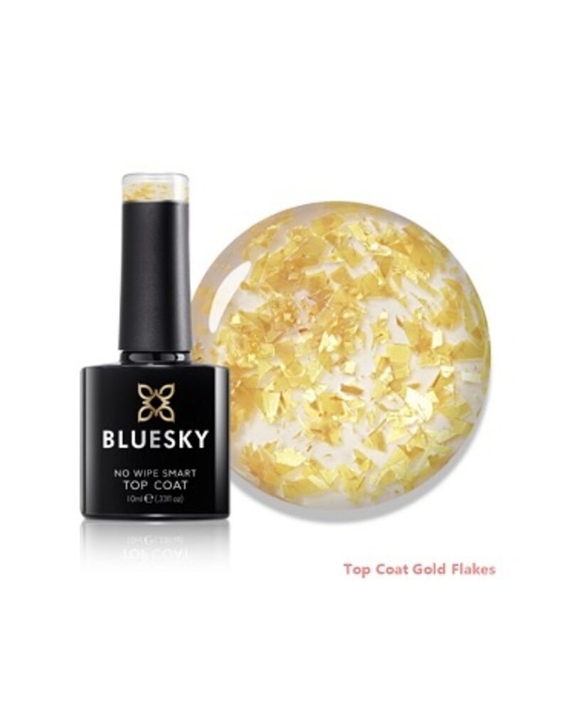 Bluesky Top Coat Gold Flakes No Wipe