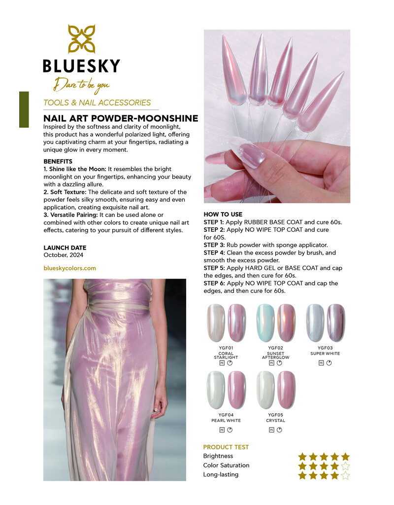 Bluesky YGF01 Nail Art Powder