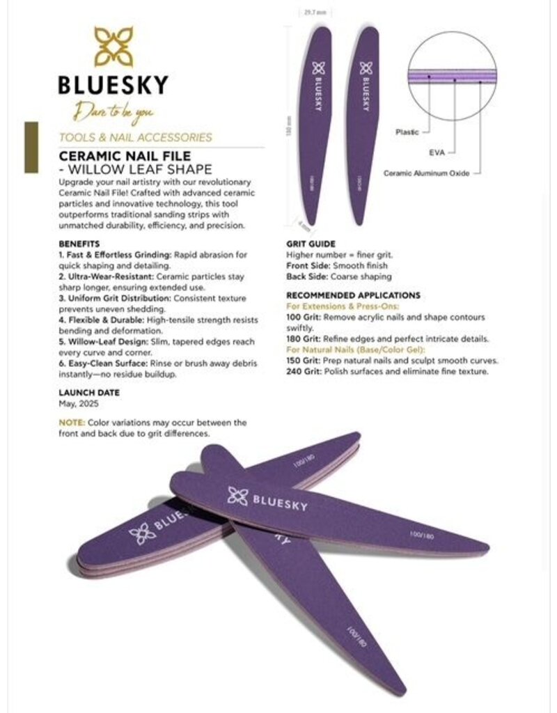 Bluesky Vijl Ceramic 100/180