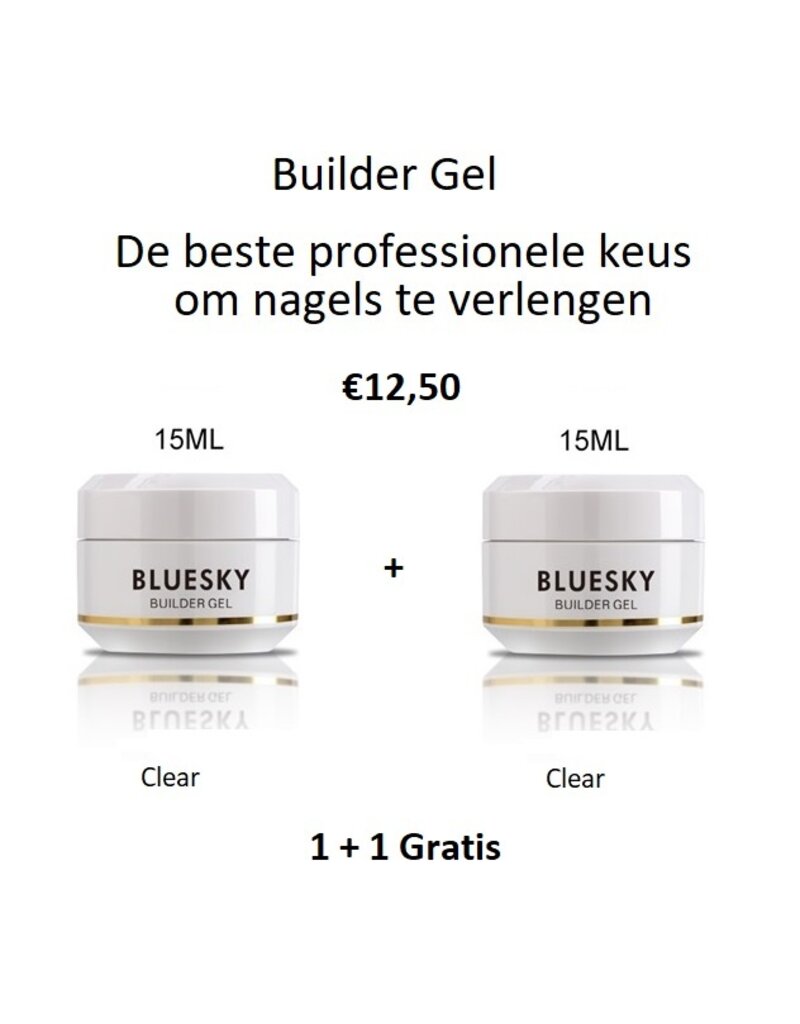 Bluesky Builder Gel Clear 15ml Actie