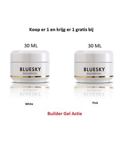 Bluesky Builder Gel White + Pink 30ml Actie