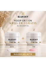 Bluesky Builder Gel White + Pink 30ml Actie