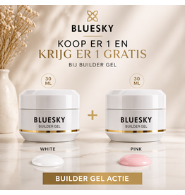 Bluesky Builder Gel White + Pink 30ml Actie