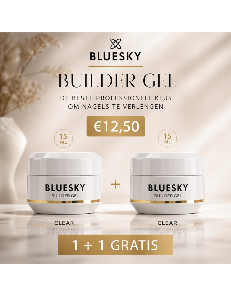 Bluesky Builder Gel Clear 15ml Actie