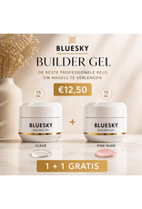Bluesky Builder Gel Clear- nude Pink 15ml Actie