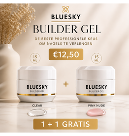 Bluesky Builder Gel Clear - Nude Pink15ml Actie