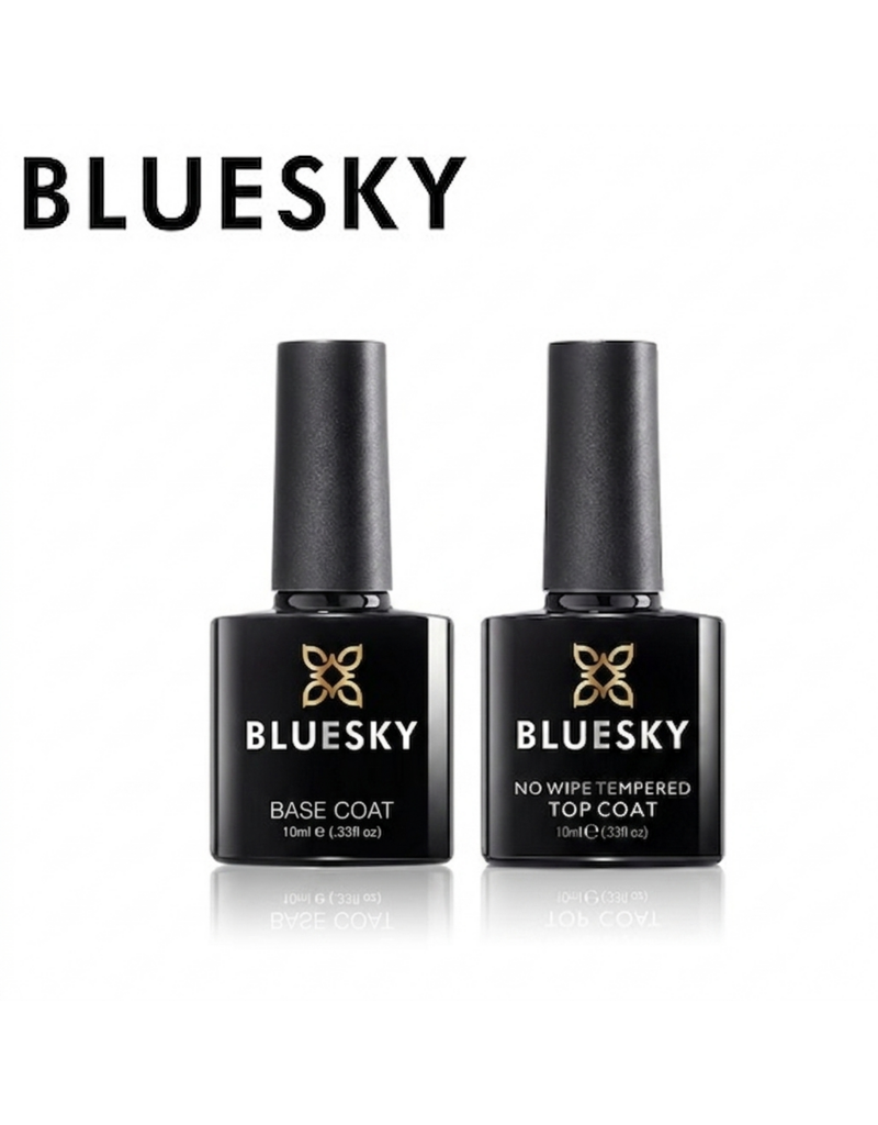 Bluesky Base Coat + Tempered Top Coat No Wipe