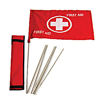 ZÜCA Flag, First Aid, with pole and pouch