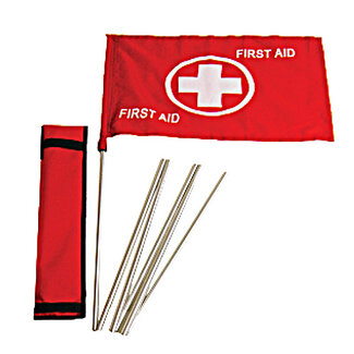 ZÜCA Flagge, Erste Hilfe, mit Stange und Tasche