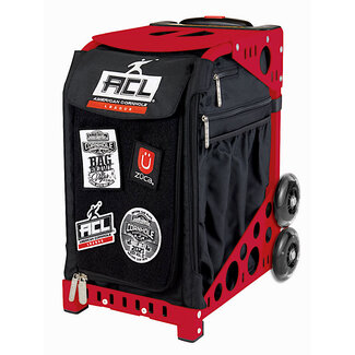 ZÜCA Cornhole Sport Trolley – Black Rolling Bag with ACL Logo