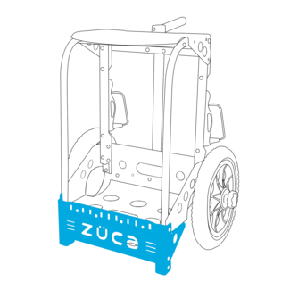 ZÜCA Backpack Cart, Front Wrapper, Blue