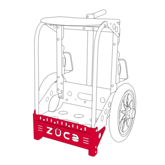 ZÜCA Rucksacktrolley, Frontblende, Rot