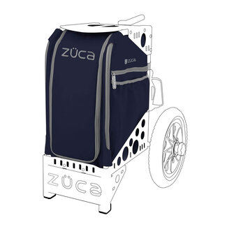 ZÜCA Sac de Disc Golf, Indigo avec pochette d'accessoires (A)