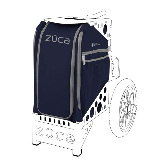 ZÜCA Sac de Disc Golf, Indigo avec pochette d'accessoires