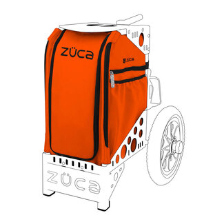 ZÜCA Disc Golf Tasche, Orange mit Zubehörtasche (A)